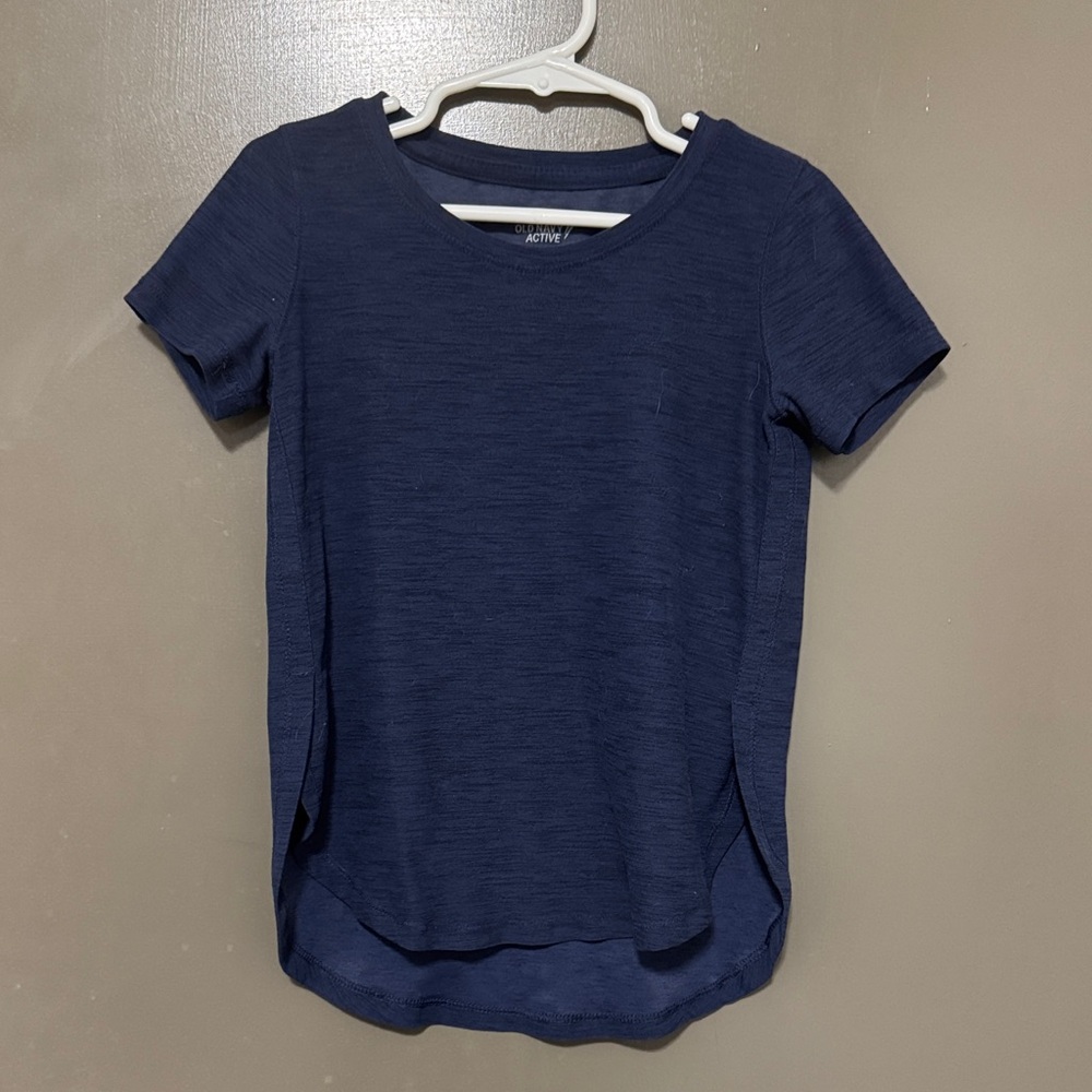 Old Navy Deep Blue Kids Short Sleeve Tee